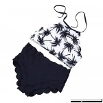Chanyuhui Women Bikini Set Swimwear Print Padded Bra Swimsuit Beachwear Bathing Suit Black B079RZBWVM